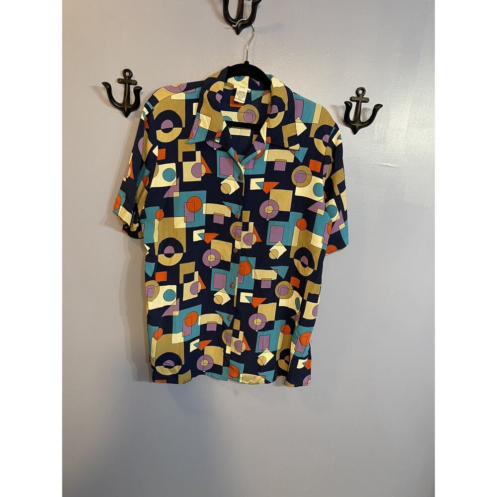 Modern Essentials Woman Blouse Geometric Pattern Size 16W